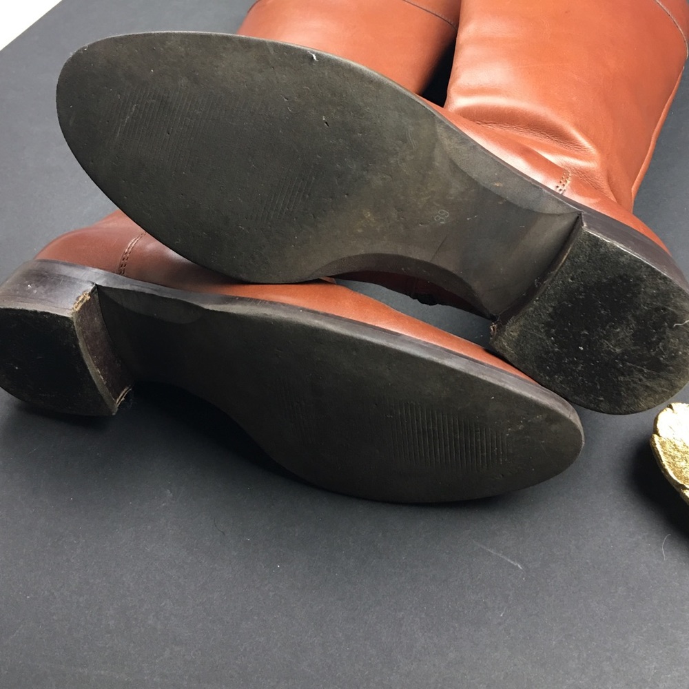 Triver Flight Brown Leather Riding Boots - Picture 2 of 8